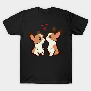 Two corgi dogs love T-Shirt